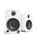 Kanto Audio - YU4 140W Powered Bookshelf Speakers with Bluetooth and Phono Preamp - Matte White, Pair