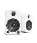 Kanto Audio - YU4 140W Powered Bookshelf Speakers with Bluetooth and Phono Preamp - Matte White, Pair
