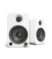 Kanto Audio - YU4 140W Powered Bookshelf Speakers with Bluetooth and Phono Preamp - Matte White, Pair
