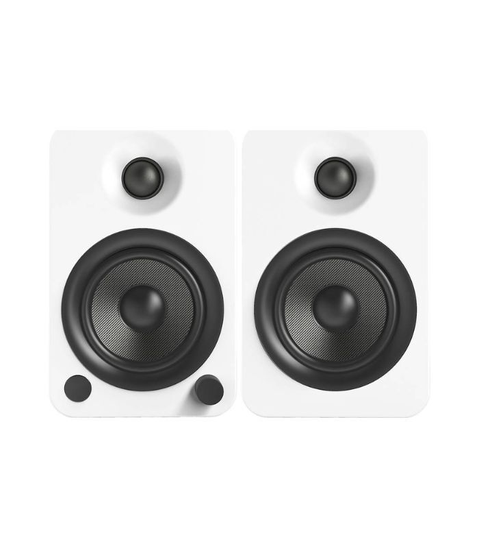 Kanto Audio - YU4 140W Powered Bookshelf Speakers with Bluetooth and Phono Preamp - Matte White, Pair - Image 3