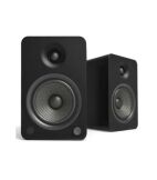 Kanto Audio - YU6 200W Powered Bookshelf Speakers with Bluetooth and Phono Preamp - Matte Black, Pair