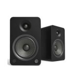 Kanto Audio - YU6 200W Powered Bookshelf Speakers with Bluetooth and Phono Preamp - Matte Black, Pair