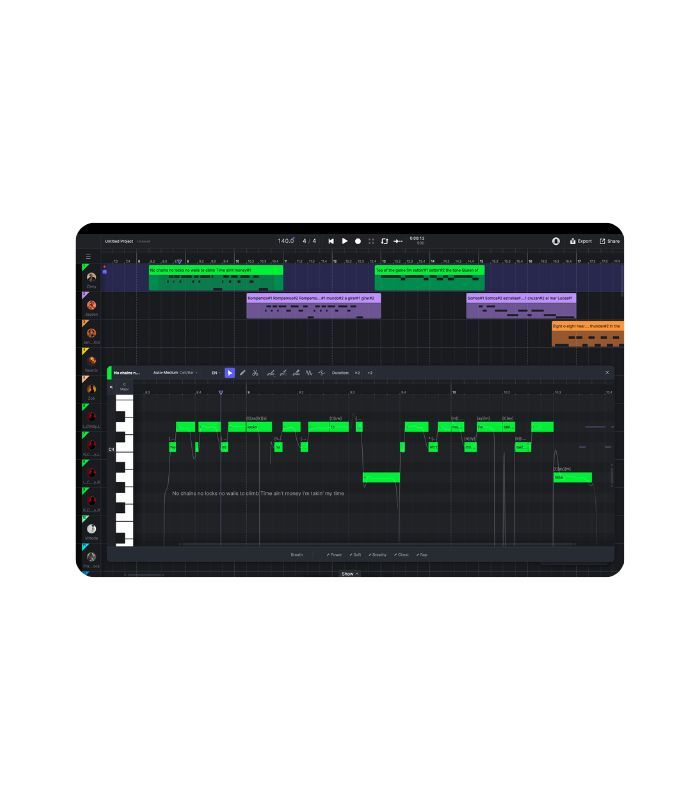 ACE Studio Artist 2.0 Lifetime Professional royalty-free AI Singing Voice and Instrument Generator with custom vocal synth and voice changer.