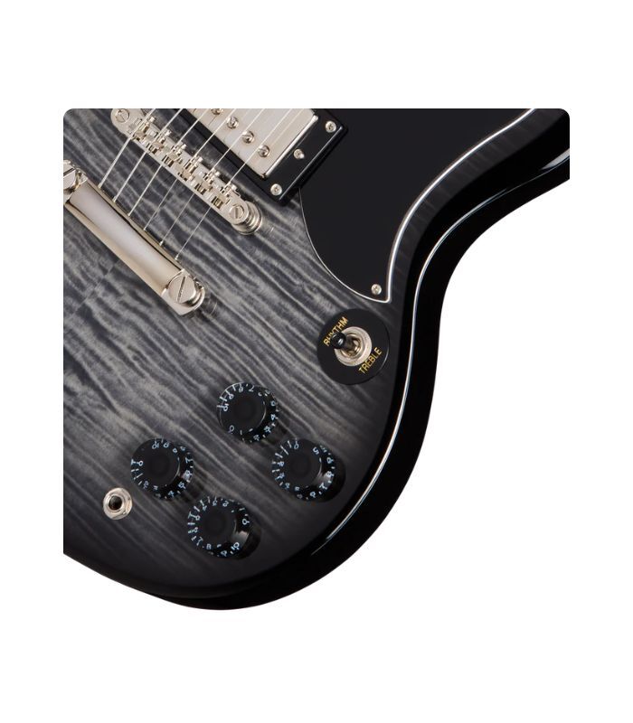 Epiphone - SG Tribute Plus Electric Guitar - Ebony Burst - Image 2