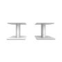 Kanto Audio - SP6HDW 6" Universal Desktop Speaker Stands with Cable Management - White, Pair