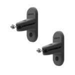 Kanto Audio - SPW3 Universal Satellite Speaker Wall Mount Bracket - Black, Pair
