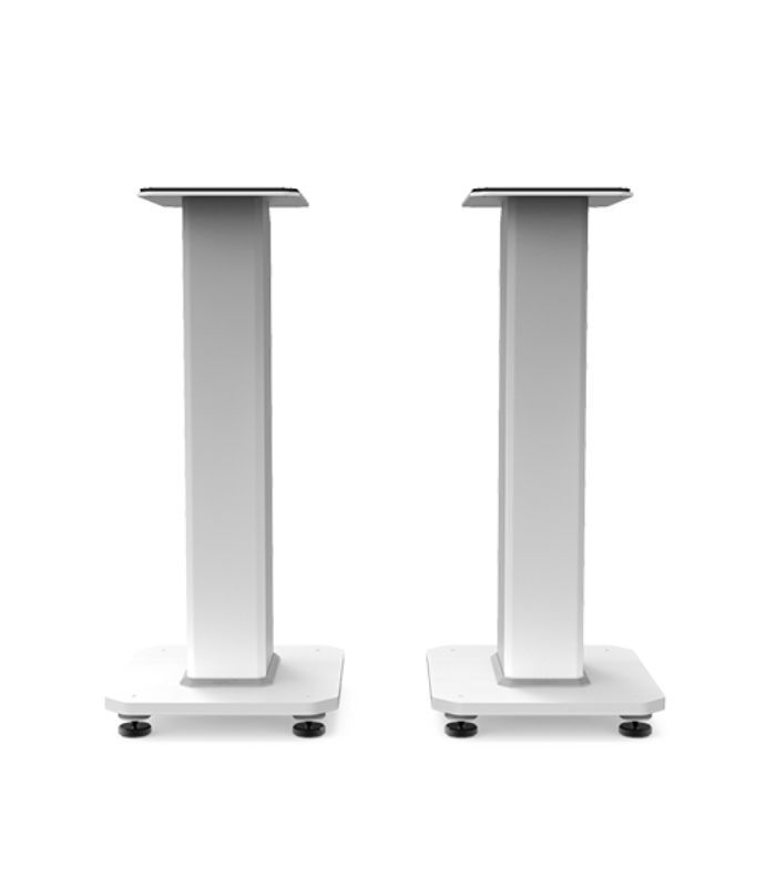 Kanto Audio - SX22W 22" Fillable Speaker Stands with Isolation Feet and Fillable Channel - White, Pair - Image 1