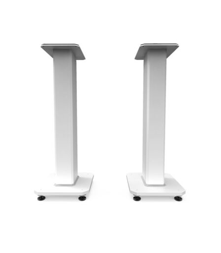 Kanto Audio - SX26W 26" Fillable Speaker Stands with Isolation Feet and Fillable Channel - White, Pair - Image 1