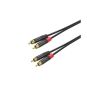 Roxtone - PACC130L0030 - 2RCA to 2RCA 3 Meters Gold Audio Cable