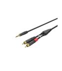 Roxtone - PACC150L0030 - 2RCA to 3.5mm JK 3 Meters Gold