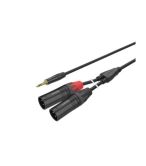 Roxtone - PACC170L0030 - 2 XLR Male to 3.5mm JK 3 Meters - Audio Cable