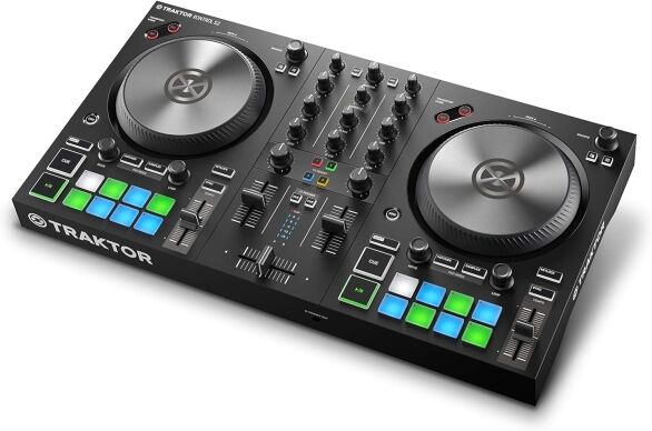 Native Instruments Traktor Kontrol S2 MK3 2-channel DJ Controller Complete 2-deck USB DJ Control Surface, Audio Interface, and Software System for Mac or PC