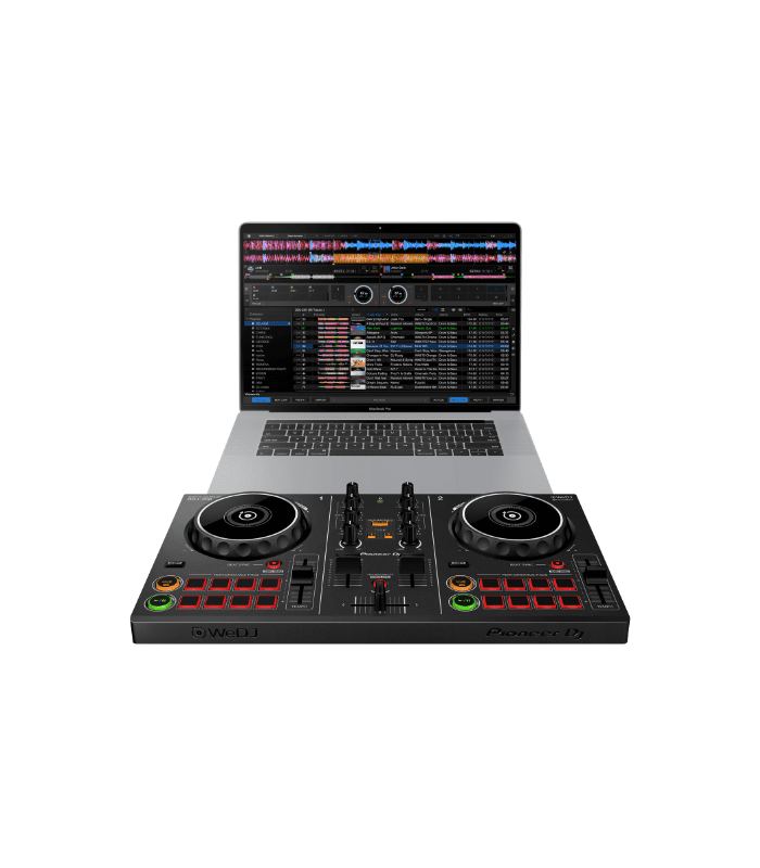DDJ-200 2-channel Smart DJ controller with macbook