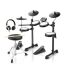Donner DED-80 Electric Drum Kit, Electronic Drum Sets for Beginner with 4 Quiet Mesh Drum Pads, 2 Switch Pedal, 180+ Sounds, Throne, On-Ear Headphones, Sticks, and Melodics Lessons Included Black