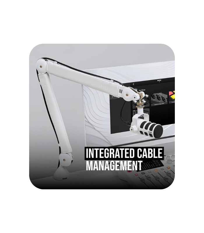 RØDE PSA1+ Professional Studio Arm with Spring Damping and Cable Management (White)