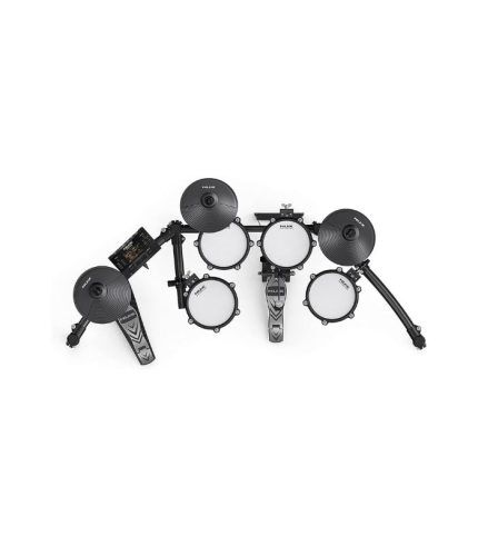 NuX DM-210 All Mesh Head Entry-Level Recordable Digital Drum Kit with Mesh Drum Pads, Independent Kick Drum, Diverse Sound Library, and Coach Function