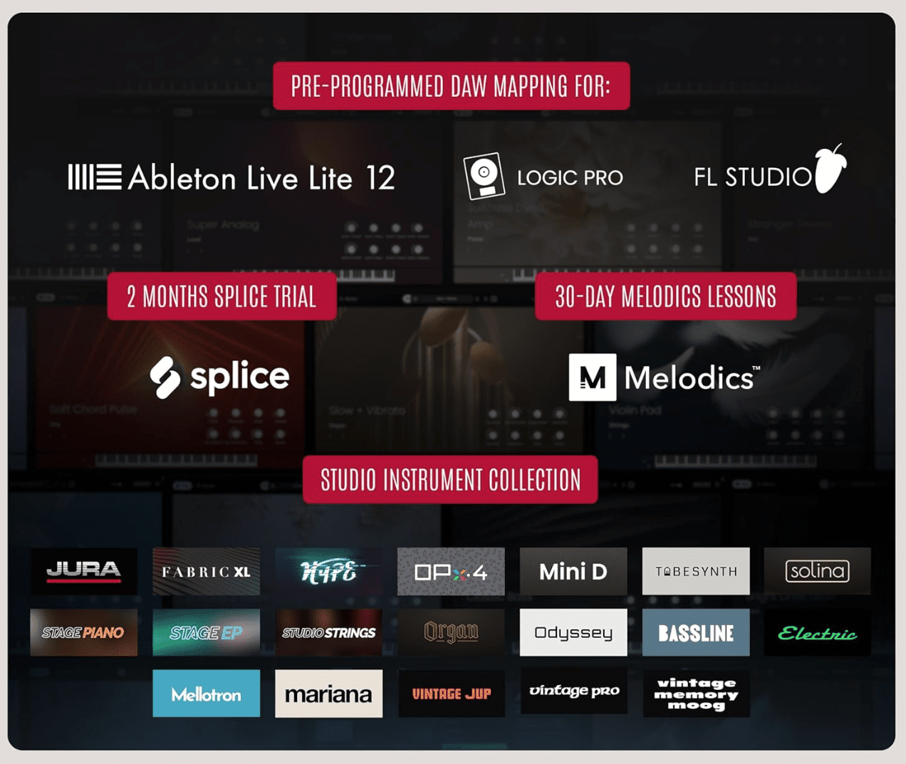 Akai Professional MPK Mini IV USB-C MIDI Keyboard Controller for Beginners and Producers - MPC Drum Pads, 360° Knobs, Pitch & Mod Wheels, Lessons and Music Production Software with 1000+ Sounds,