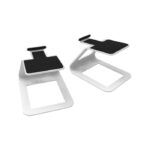 Kanto Audio - SE2W Elevated Desktop Speaker Stands for Small Speakers - White, Pair