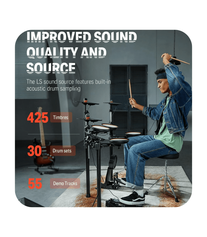 Donner DED-100 Electric Drum Set - Image 3