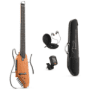 Donner HUSH-I Acoustic-Electric Guitar Kit for Travel Silent Practice Color: Mahogany-Natural
