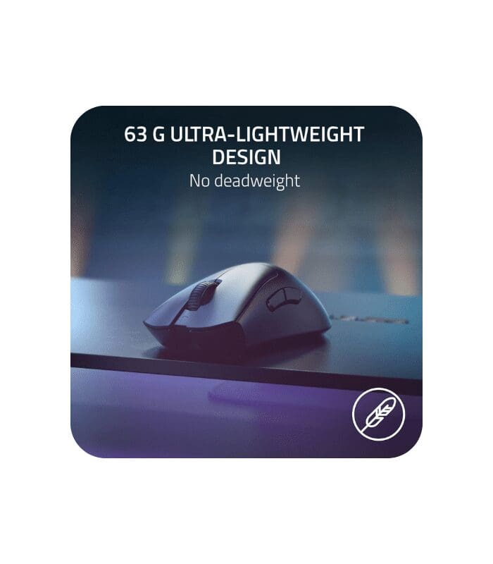 Razer DeathAdder V3 Pro - Black - Smooth-Touch - 8000 Hz