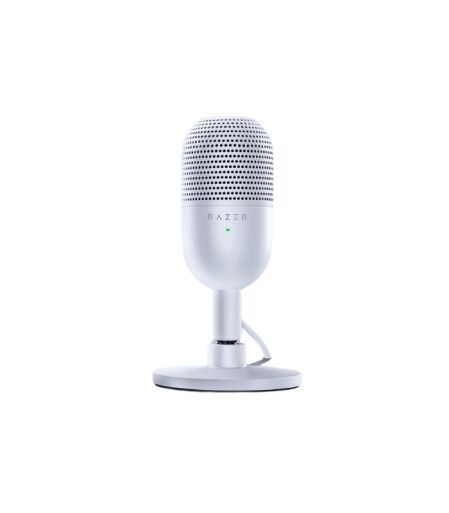 seirenv3miniwhite Razer Seiren V3 Mini - White Ultra-Compact USB Microphone with Tap-to-Mute