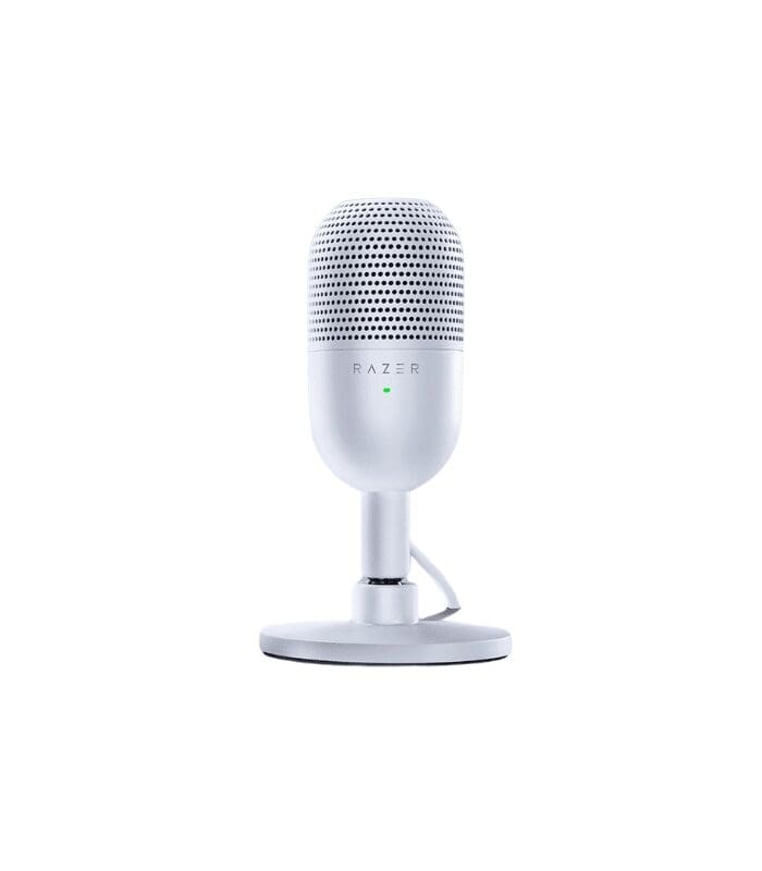 Razer Seiren V3 Mini - White Ultra-Compact USB Microphone with Tap-to-Mute