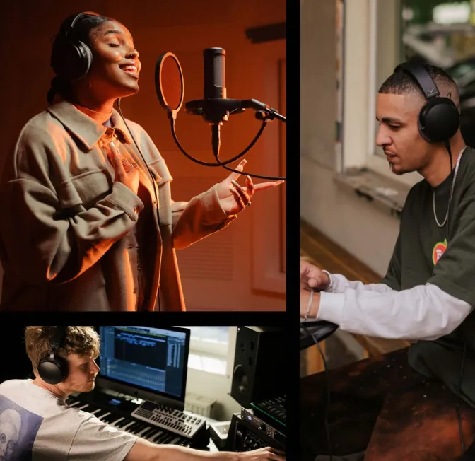 FLEXIBILITY Wide range of applications on all playback devices Anytime, anywhere – the wide range of applications offered by the PRO X line unleashes your creativity. Be it on an audio interface, laptop, tablet or mobile phone: Thanks to our high-performance STELLAR.45 driver, the PRO X headphones with an impedance of 48 ohms reproduce sound at volume and power to familiar levels of studio quality – on all playback devices. The cable concept is also demonstrably suitable for everyday use: the removable mini-XLR cable can be swapped out as required to be replaced with cables that have different lengths or feature other connectivity options.