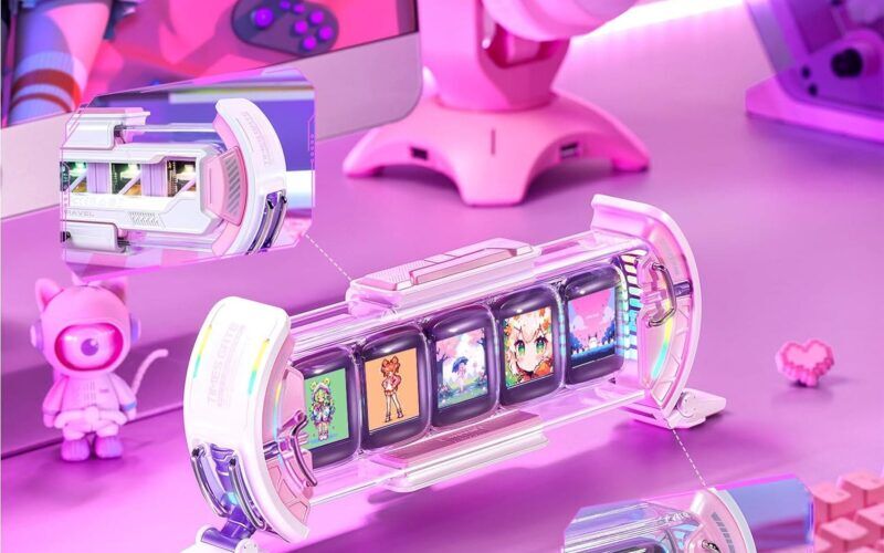 Divoom Times Gate | Pixel Art Informative Display Pink