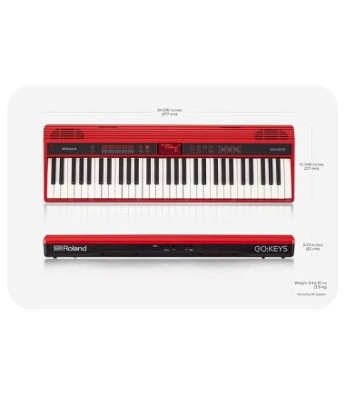 Roland GO-61K 61 Keys Home piano Red - Yaya Station