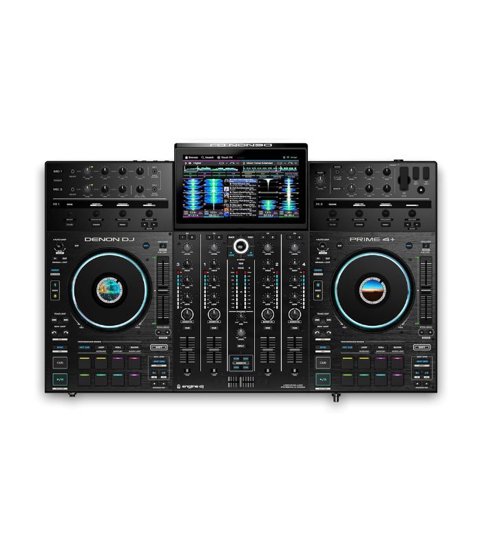 Denon DJ PRIME4+ 4-Deck Standalone Dj Controller with Amazon Music
