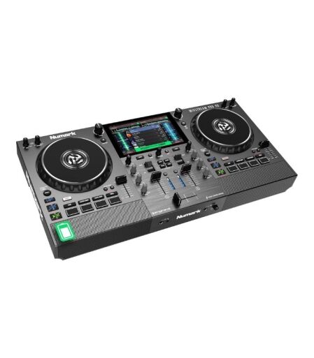 MIXSTREAMPROGO-01 Numark MIXSTREAMPROGO Battery-Powered Standalone Streaming DJ Controller with Amazon Music, Wi-Fi, USB