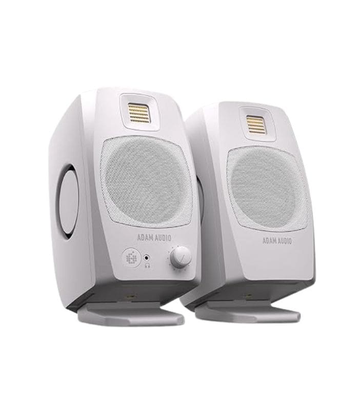 d3v-white-01 Adam Audio D3V Active Desktop Monitor System Speaker Set