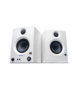 PreSonus Eris 3.5 2nd Gen HD Professional Studio Monitors with 3.5" Woven Composite Woofer, 1" Silk-Dome Tweeter, 50W Class AB Power and Tuning Controls (Auxillary) - Pair (White)