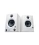 PreSonus Eris 3.5 2nd Gen HD Professional Studio Monitors with 3.5" Woven Composite Woofer, 1" Silk-Dome Tweeter, 50W Class AB Power and Tuning Controls (Auxillary) - Pair (White)