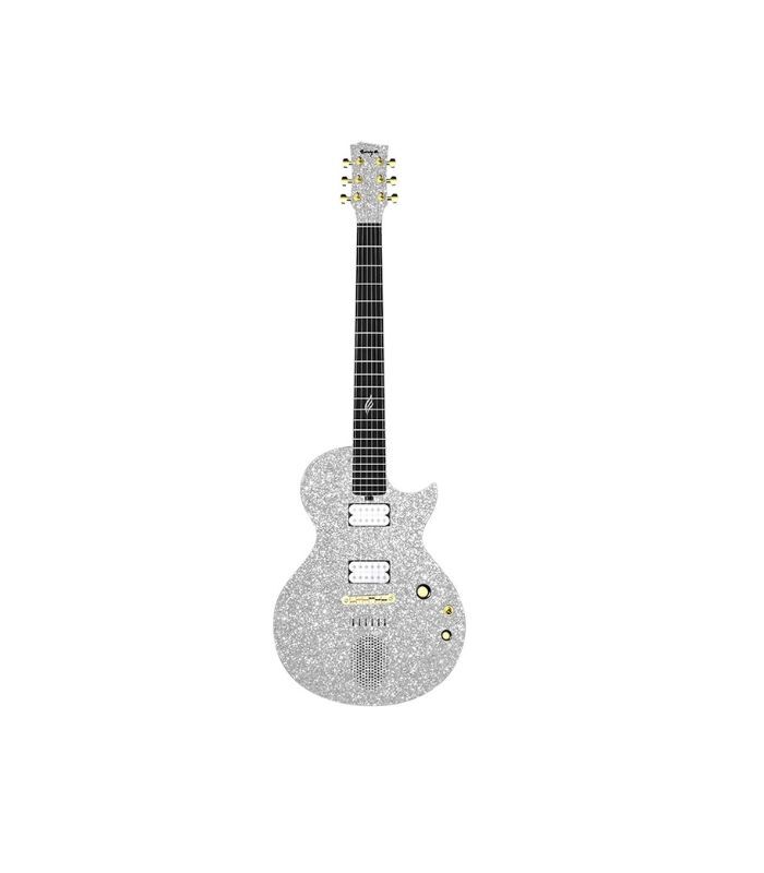 Enya Nova Go Sonic Smart Electric Guitar - Blink Silver - Image 2