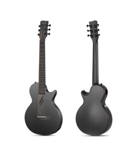 Enya NOVA Go SP1 Carbon Fiber Acoustic Electric Guitar with Smart AcousticPlus 35 Inch Travel Acustica Guitarra Starter Bundle Kit of Gig Bag, Strap, Strings, Charging Cable, Instrument Cable(