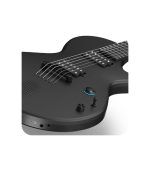 Enya Nova Go Sonic Electric Guitar - Black Carbon Fiber Smart Electric Guitar with 10W Wireless Speaker, Integrated Presets, Charging Cable, Adjuster Key and Gigbag