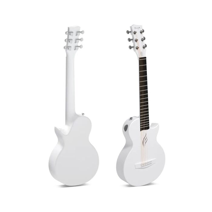 Enya Nova Go Mini Acoustic Guitar - White - Image 2