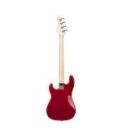 SX Guitar SB2-SK-CAR Precision Electric Bass Package Guitar - Candy Apple Red - Image 3