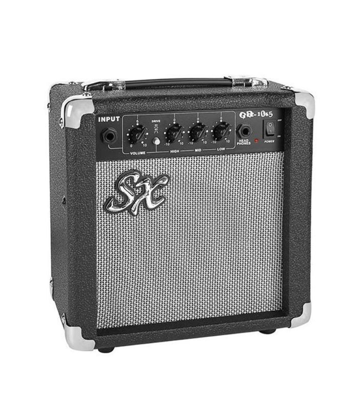 SX Guitar SE2-SK-BK Electric Package Guitar - Black - Image 4