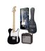 SX Guitar SE2-SK-BK Electric Package Guitar - Black
