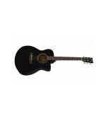 Yamaha-FS100C Acoustic Guitar - Black - Image 2