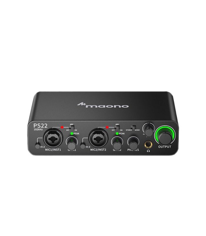 MAONO - Maono PS22 Audio Interface for Recording, Music Production, Guitar - Image 2
