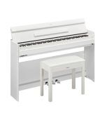 Yamaha - Arius YDP-145 WH Digital Piano With Bench - White - Image 3