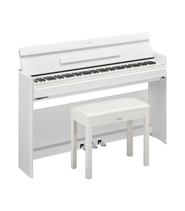 Yamaha - Arius YDP-145 WH Digital Piano With Bench - White - Image 3