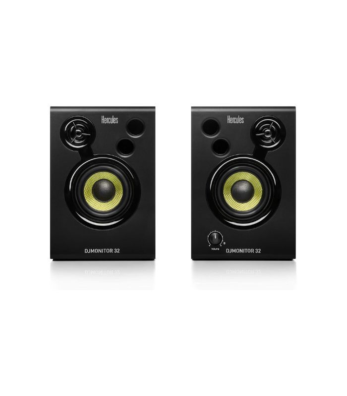 Hercules DJmonitor 32,2 X 15 Watts RMS Active Monitoring Speakers,Black