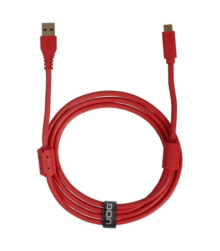 UDG - U98001RD UDG Ultimate Audio Cable USB 3.2 C-A Straight 1.5m Red - Image 1