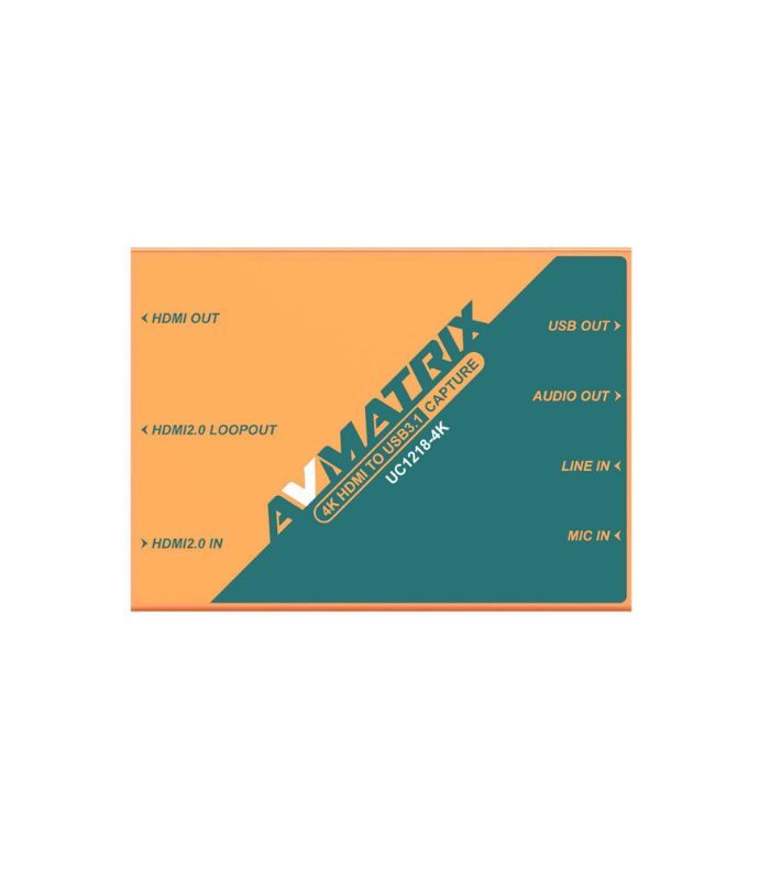 AVMATRIX - UC1218-4K 4K HDMI to USB-C 3.1 Video Capture Device - Image 3