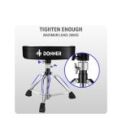 Donner Drum Stool Adjustable Drum Throne Padded Stool Motorcycle Style Drum Chair for Music Show
